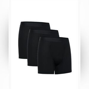 NWT Ultra-Soft Modal Double Lined 5" Boxer Underwear (3-Pack) Size XL Black
